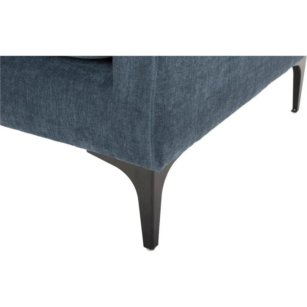 Paris Blue Accent Armchair For Living Room - LOOMLAN - Moe's Home - Club Chairs