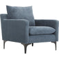 Paris Blue Accent Armchair For Living Room - LOOMLAN - Moe's Home - Club Chairs