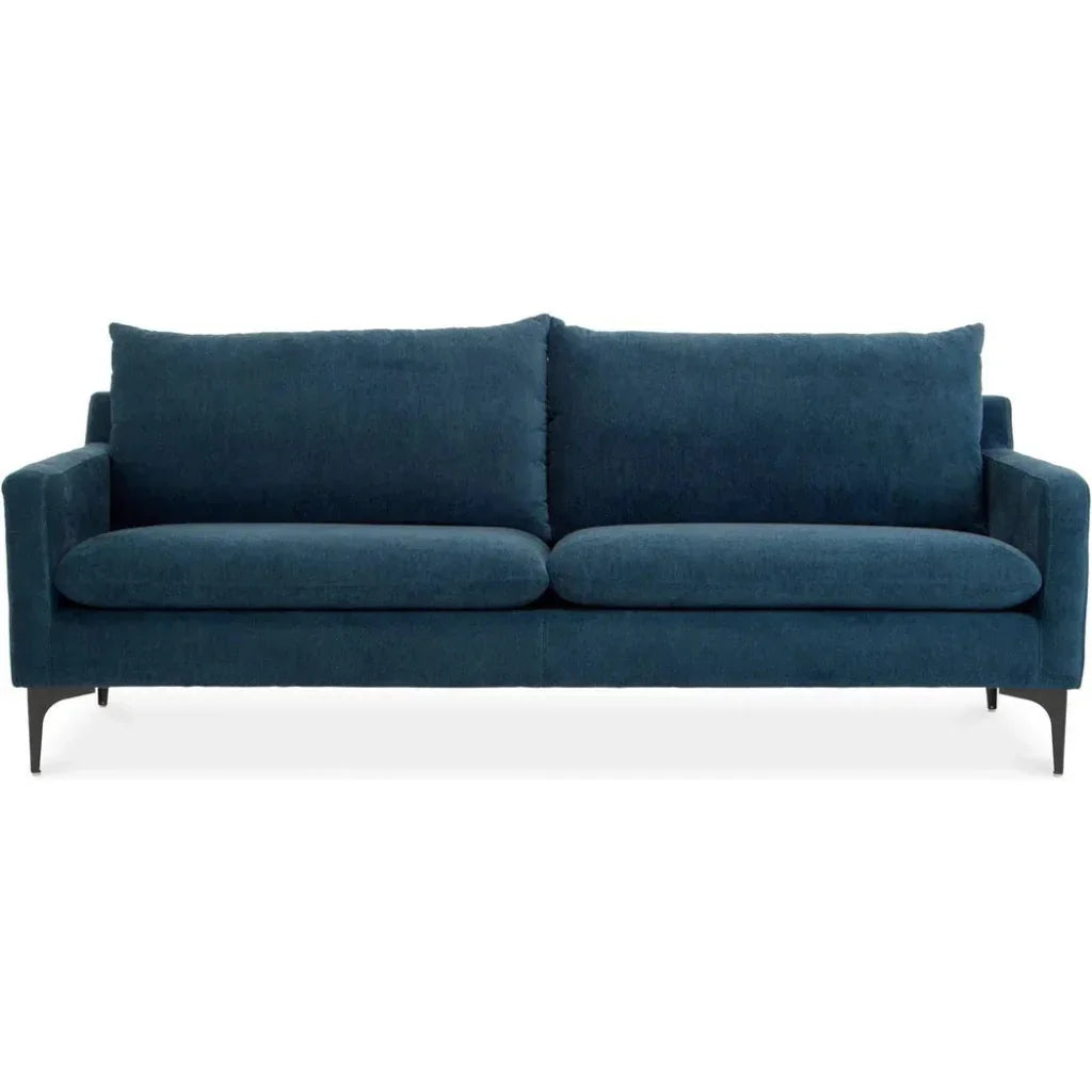 Paris Performance Fabric Blue Sofa - LOOMLAN - Moe's Home - Sofas & Loveseats