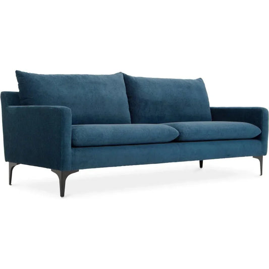 Paris Performance Fabric Blue Sofa - LOOMLAN - Moe's Home - Sofas & Loveseats