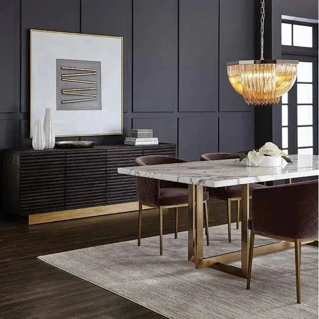 Paris Sideboard Modern Steel Base Wood - LOOMLAN - SUNPAN - Sideboards