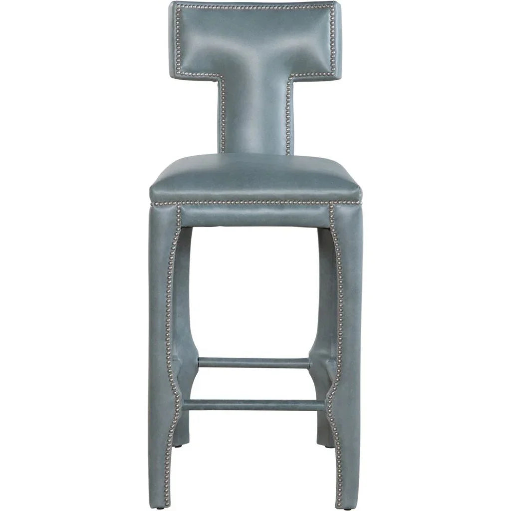 Paris Leather Stylish Elegance Barstool - LOOMLAN - Olivia + Quinn - Bar Stools