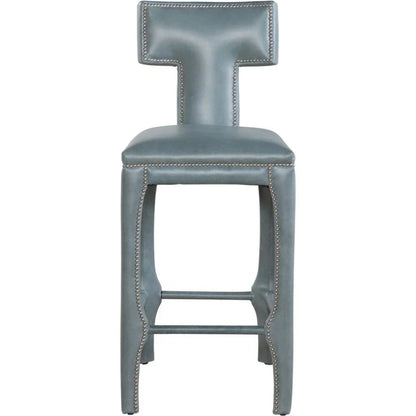 Paris Leather Stylish Elegance Barstool - LOOMLAN - Olivia + Quinn - Bar Stools