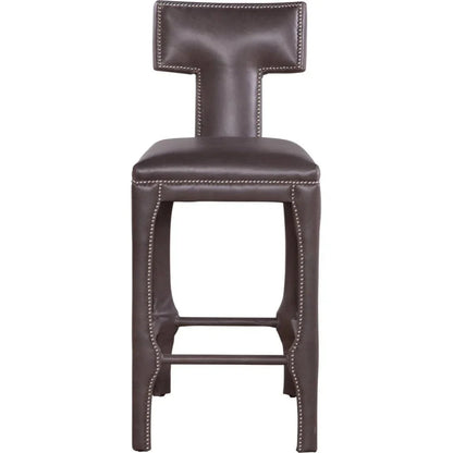 Paris Leather Stylish Elegance Barstool - LOOMLAN - Olivia + Quinn - Bar Stools