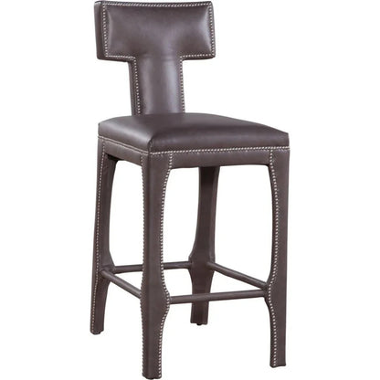 Paris Leather Stylish Elegance Barstool - LOOMLAN - Olivia + Quinn - Bar Stools