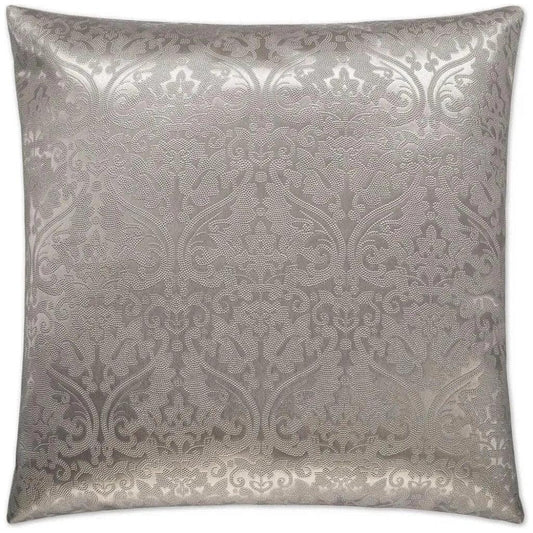 Parisian Silver Throw Pillow With Insert - LOOMLAN - D.V. Kap - Throw Pillows