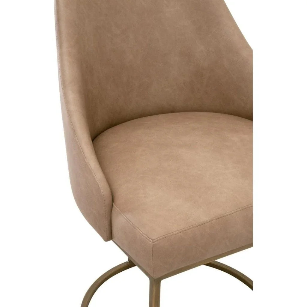 Parissa Leather Armless Dining Chair 2PC - LOOMLAN - Essentials For Living - Dining Chairs