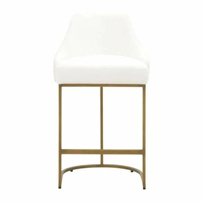 Parissa Counter Stool 2PC LiveSmart White - LOOMLAN - Essentials For Living - Counter Stools