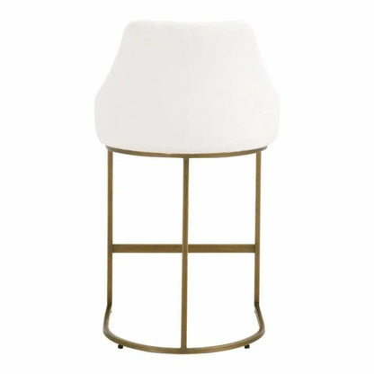 Parissa Counter Stool 2PC LiveSmart White - LOOMLAN - Essentials For Living - Counter Stools