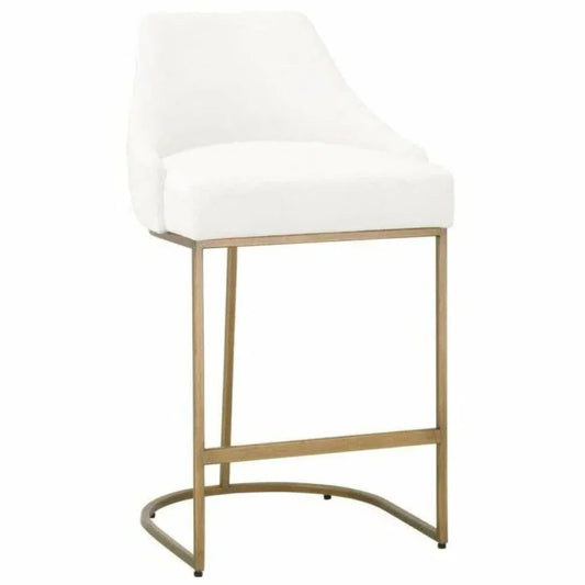 Parissa Counter Stool 2PC LiveSmart White - LOOMLAN - Essentials For Living - Counter Stools