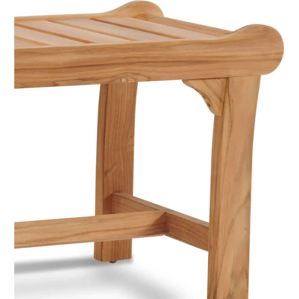 Park 2-Person Teak Outdoor Bench-Outdoor Benches-HiTeak-LOOMLAN