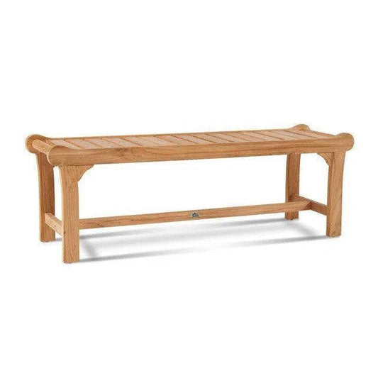 Park 2-Person Teak Outdoor Bench-Outdoor Benches-HiTeak-LOOMLAN