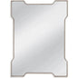 Park Place Metal Silver Vertical Wall Mirror - LOOMLAN - Bassett Mirror - Wall Mirrors