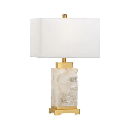 Park Place Natural White Alabaster Table Lamp - LOOMLAN - Chelsea House - Table Lamps