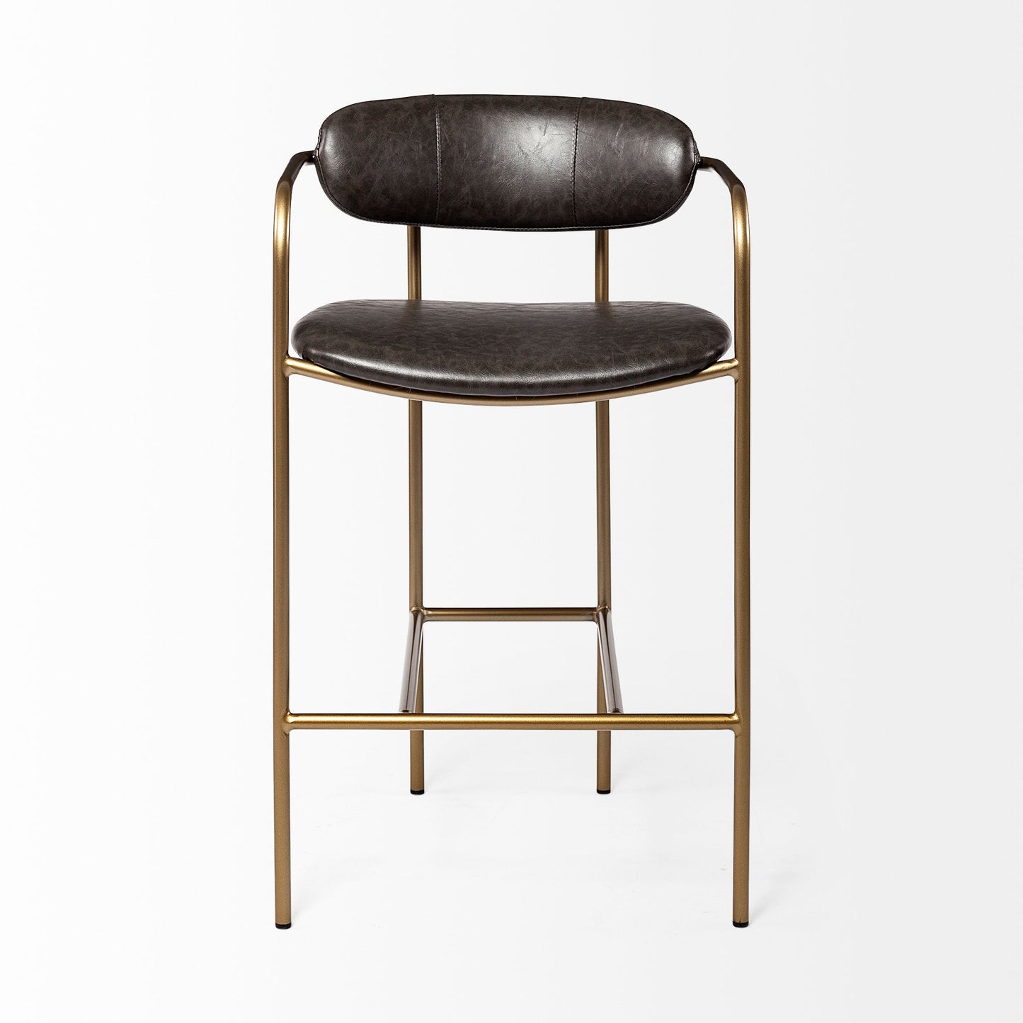 Parker Brown Faux Leather Counter Stool