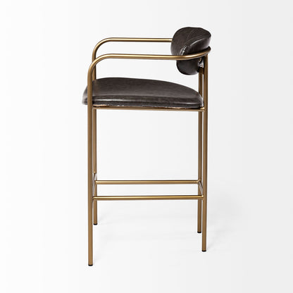 Parker Brown Faux Leather Counter Stool