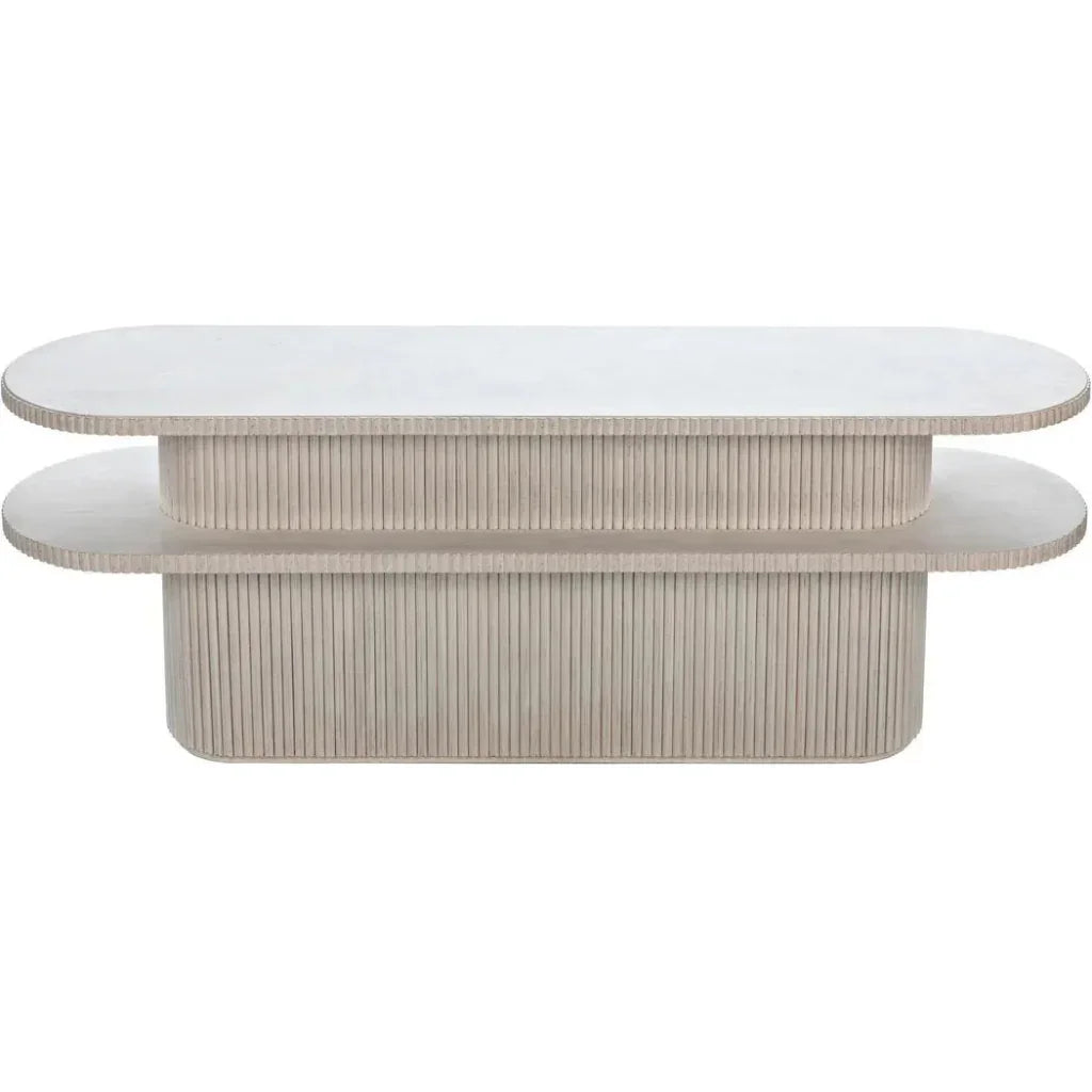 Parker Console, White Wash - LOOMLAN - Noir - Console Tables