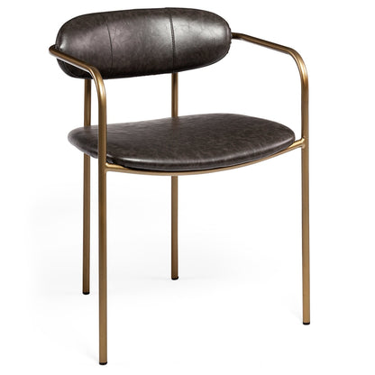 Parker Faux Leather Dining Chair (Set of 2)