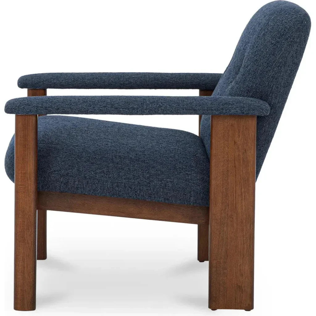 Parker Performance Wood Lounge Armchair-Lounge Chairs-Moe's Home-LOOMLAN