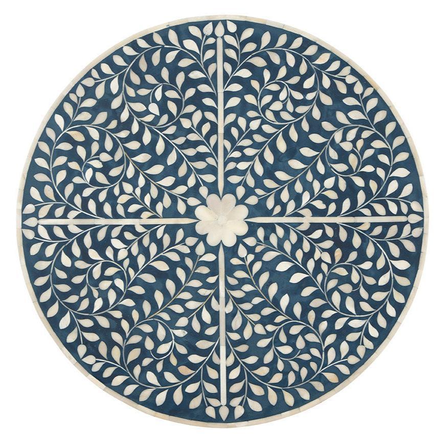 Parkview Stylish Blue Round Coffee Table - LOOMLAN - Coffee Tables