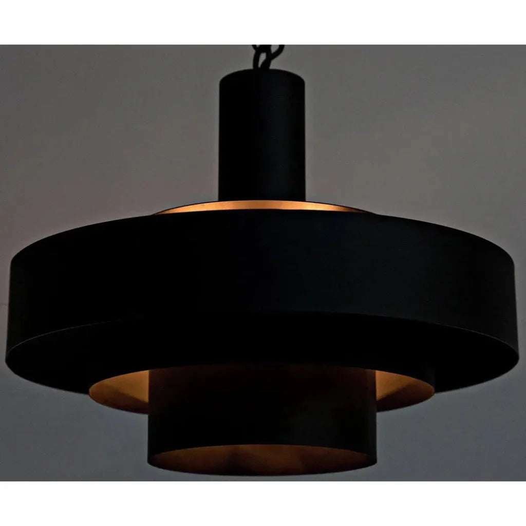 Parlor Black Steel Pendant - LOOMLAN - Noir - Pendants
