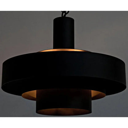 Parlor Black Steel Pendant - LOOMLAN - Noir - Pendants