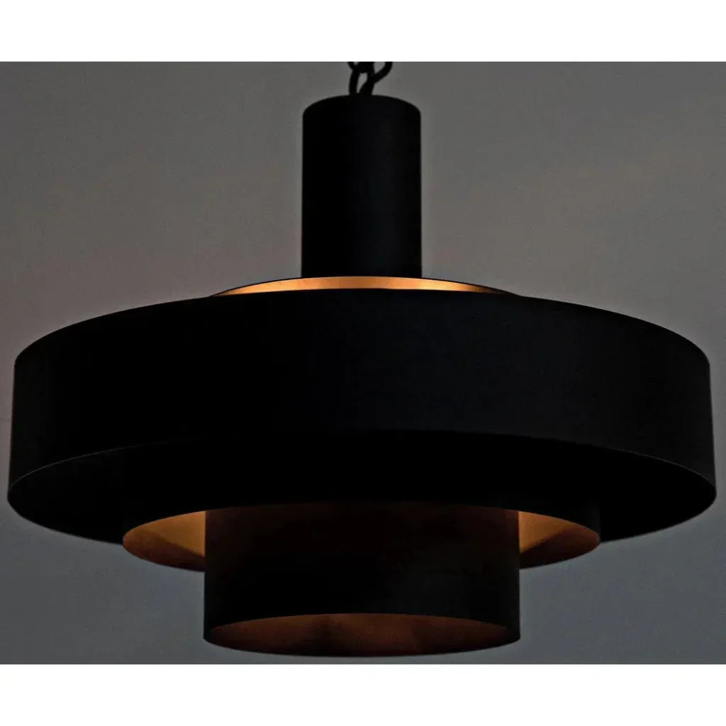 Parlor Black Steel Pendant - LOOMLAN - Noir - Pendants