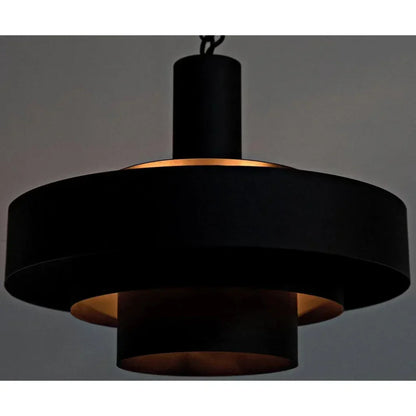 Parlor Black Steel Pendant - LOOMLAN - Noir - Pendants