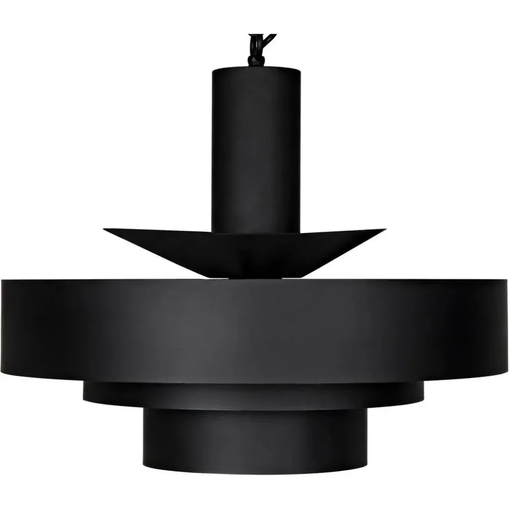 Parlor Black Steel Pendant - LOOMLAN - Noir - Pendants