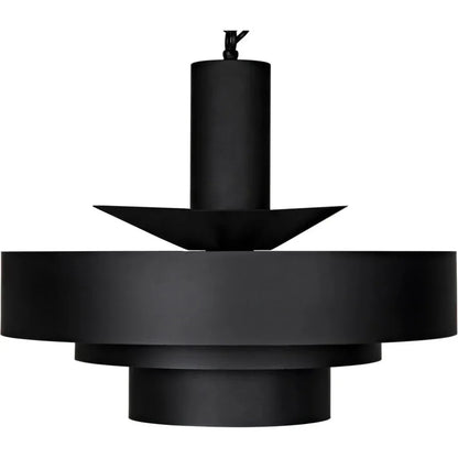 Parlor Black Steel Pendant - LOOMLAN - Noir - Pendants