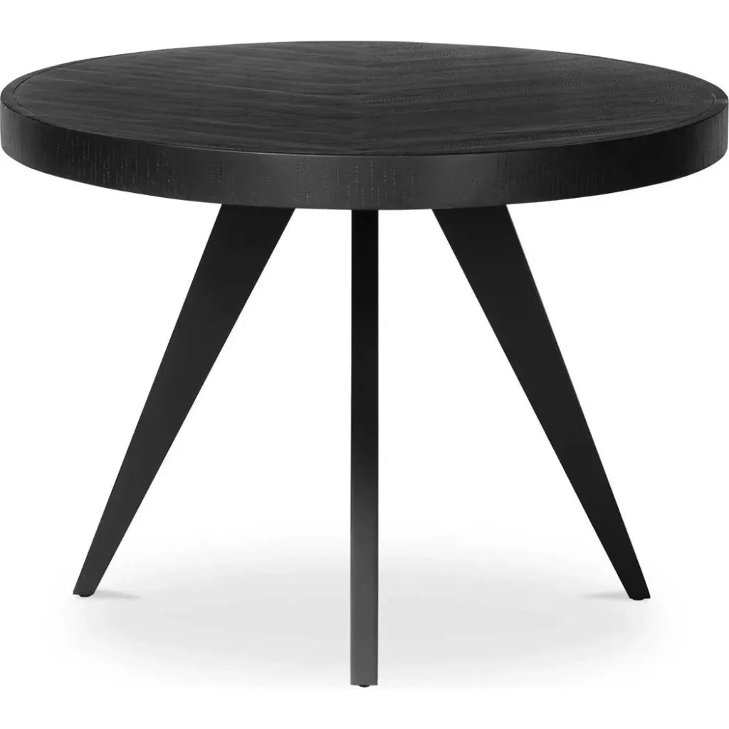 Parq Wood Black Oval Dining Table-Dining Tables-Moe's Home-LOOMLAN