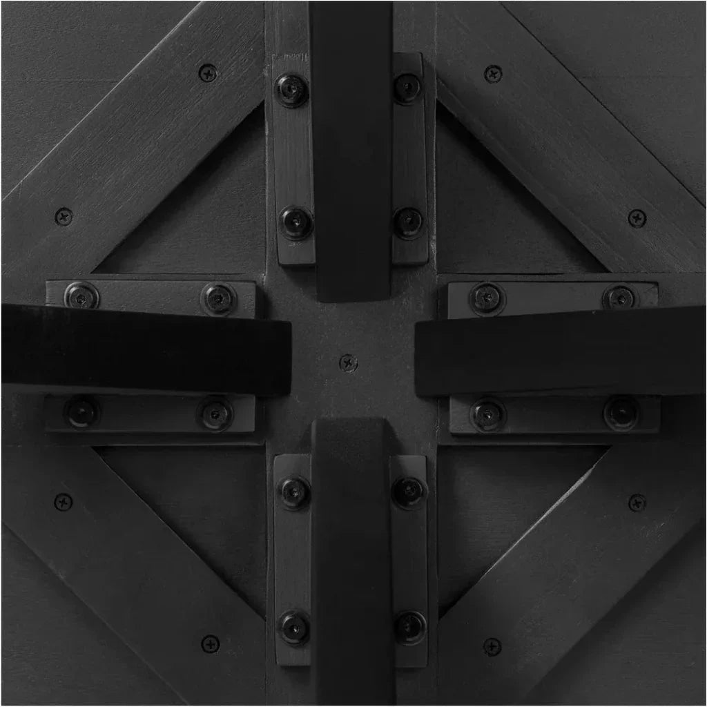 Parq Wood Black Oval Dining Table-Dining Tables-Moe's Home-LOOMLAN