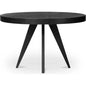 Parq Wood Black Round Dining Table-Dining Tables-Moe's Home-LOOMLAN