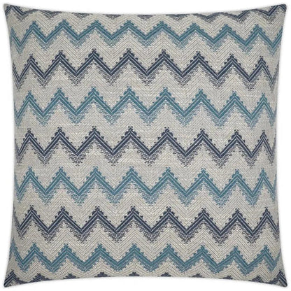 Parquet Blue Chevron Blue Large Throw Pillow Insert - LOOMLAN - D.V. Kap - Throw Pillows