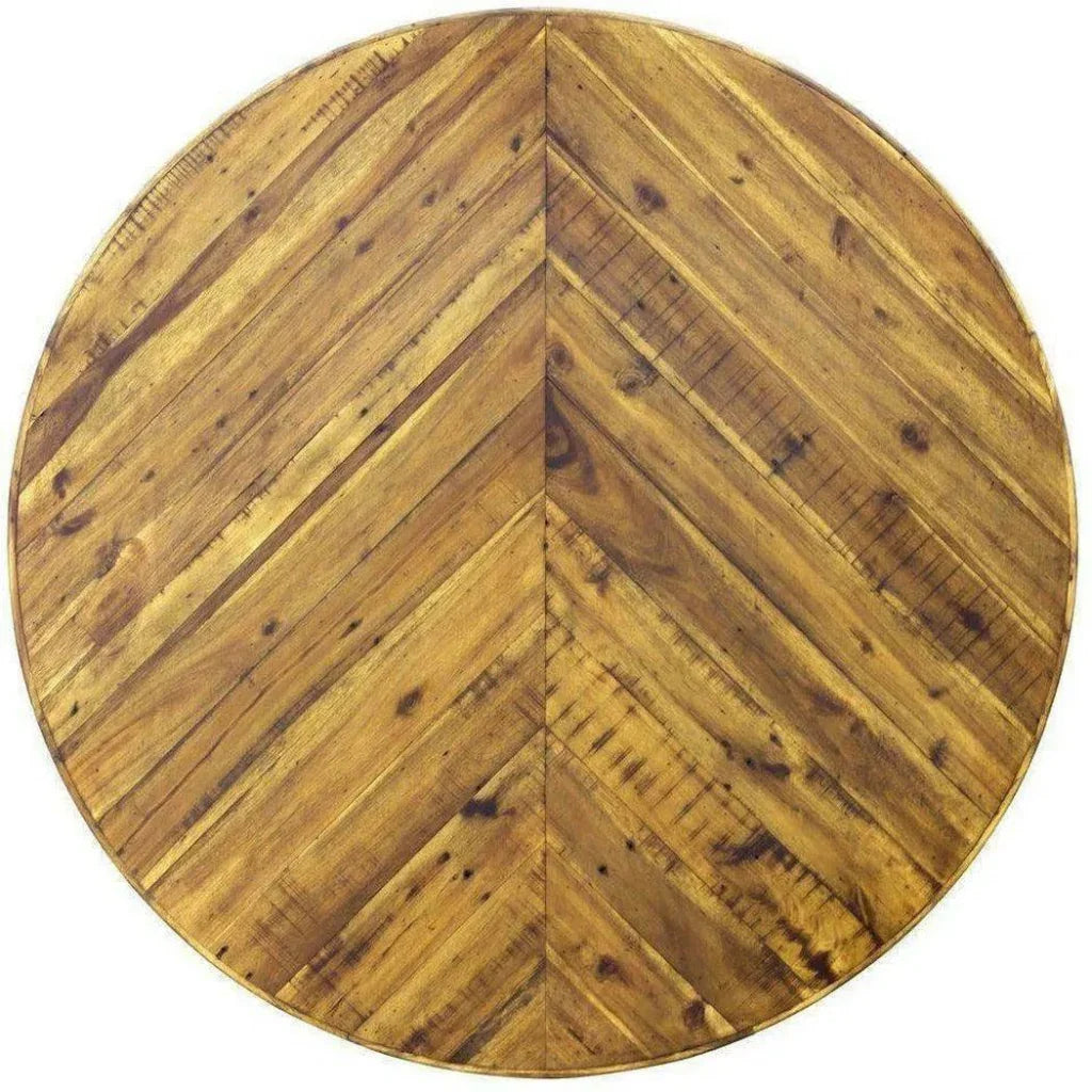 Parquet Round Dining Table for 4 or 6-Dining Tables-Moe's Home-LOOMLAN