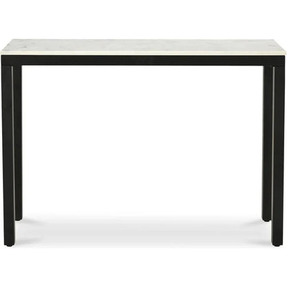 Parson Marble & Iron White Sofa Table - LOOMLAN - Moe's Home - Console Tables