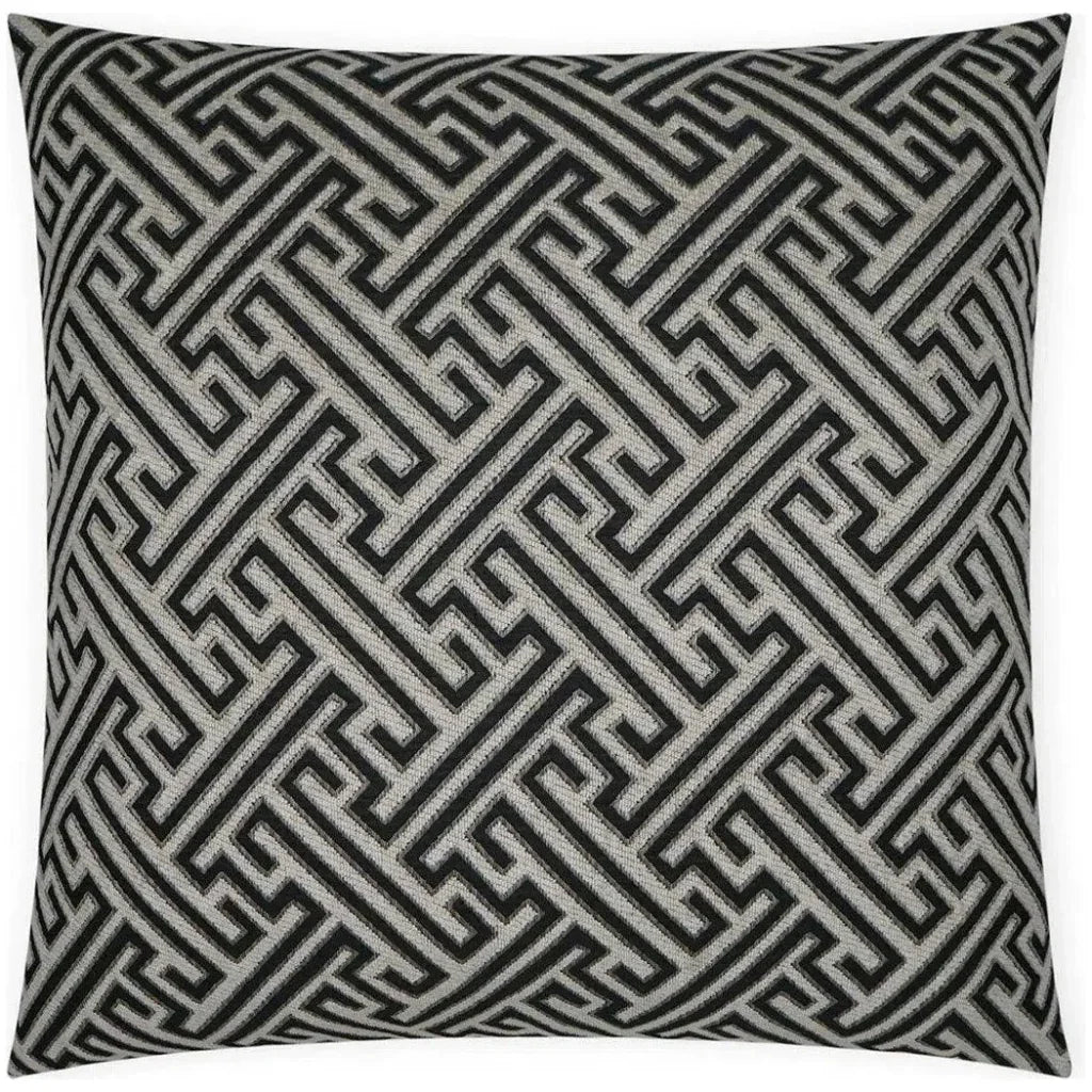 Parthenon Global Black Grey Large Throw Pillow Insert - LOOMLAN - D.V. Kap - Throw Pillows