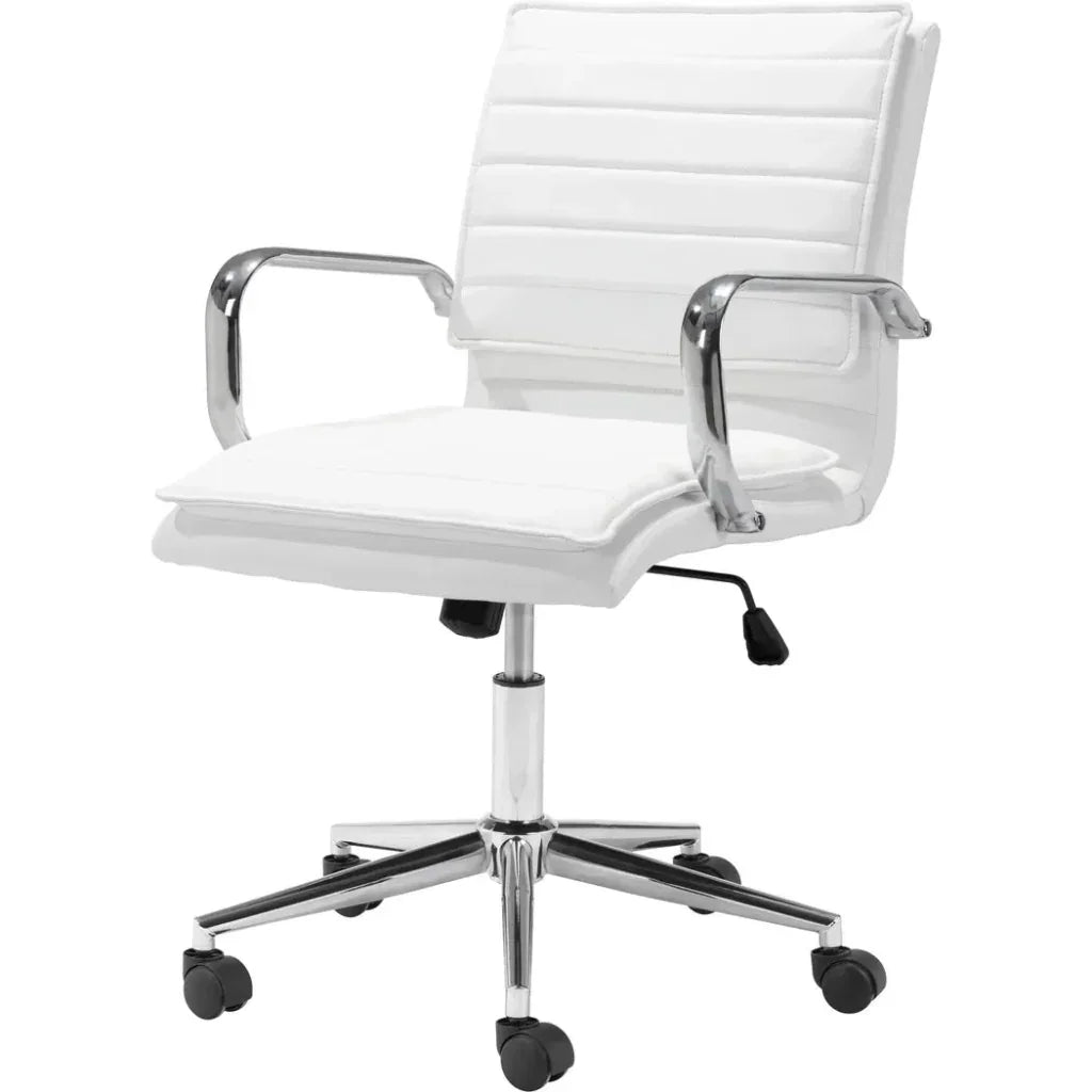 Partner Office Chair White-Office Chairs-Zuo Modern-LOOMLAN