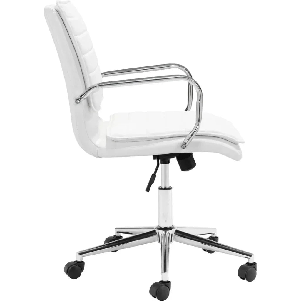 Partner Office Chair White-Office Chairs-Zuo Modern-LOOMLAN