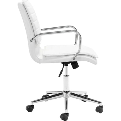 Partner Office Chair White-Office Chairs-Zuo Modern-LOOMLAN
