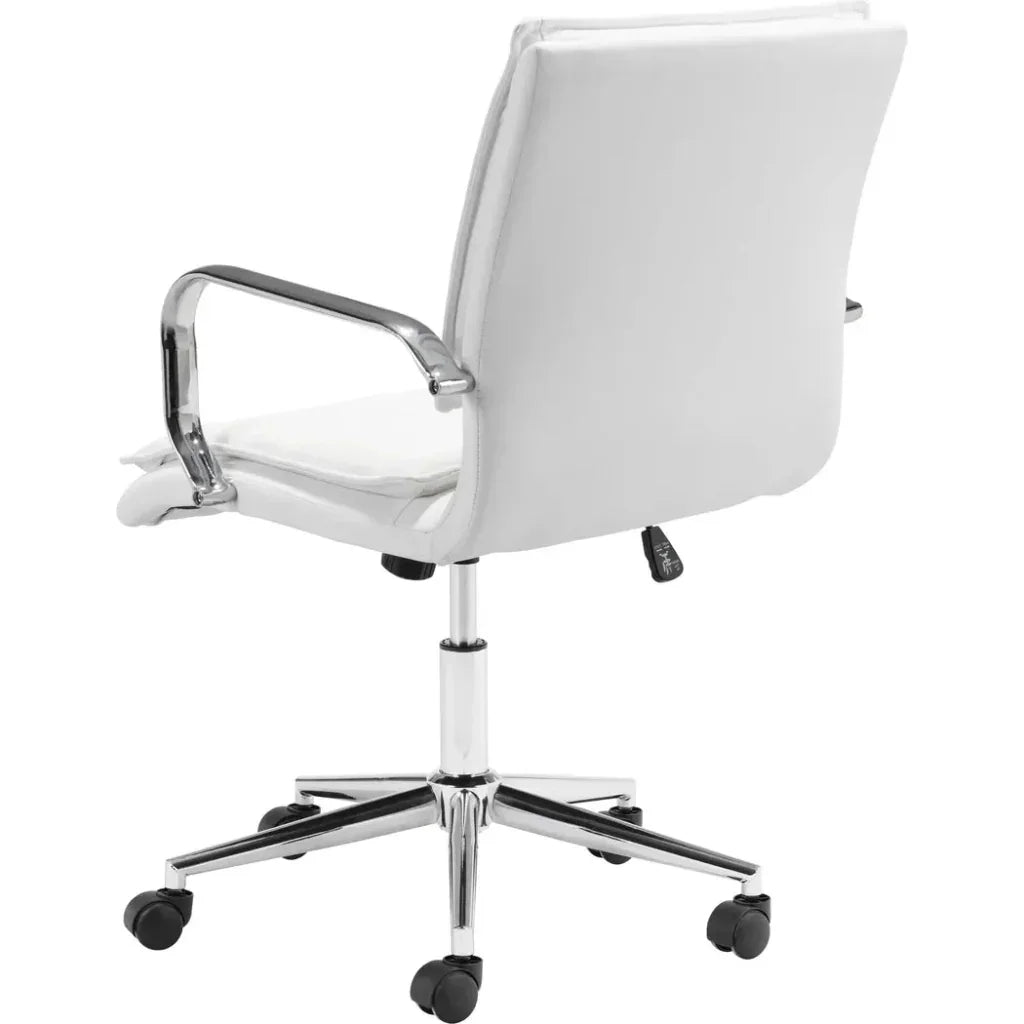 Partner Office Chair White-Office Chairs-Zuo Modern-LOOMLAN