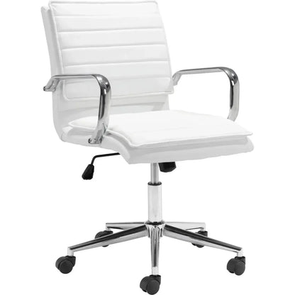 Partner Office Chair White-Office Chairs-Zuo Modern-LOOMLAN