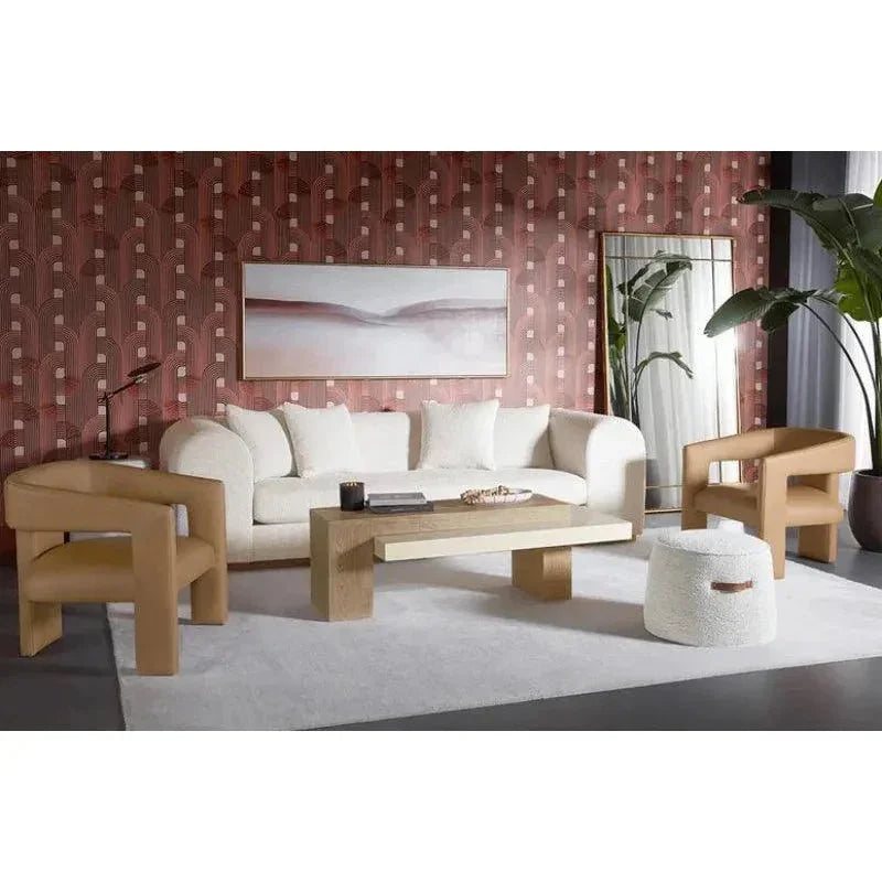 Pasadena Floor Mirror - Brass With Iron-Floor Mirrors-SUNPAN-LOOMLAN