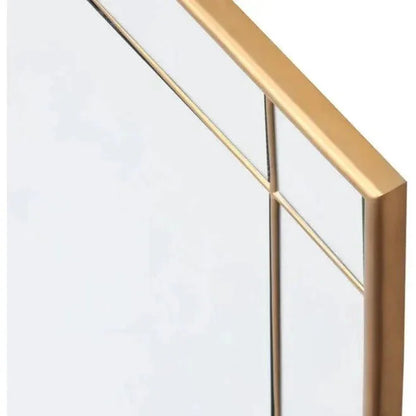 Pasadena Floor Mirror - Brass With Iron-Floor Mirrors-SUNPAN-LOOMLAN
