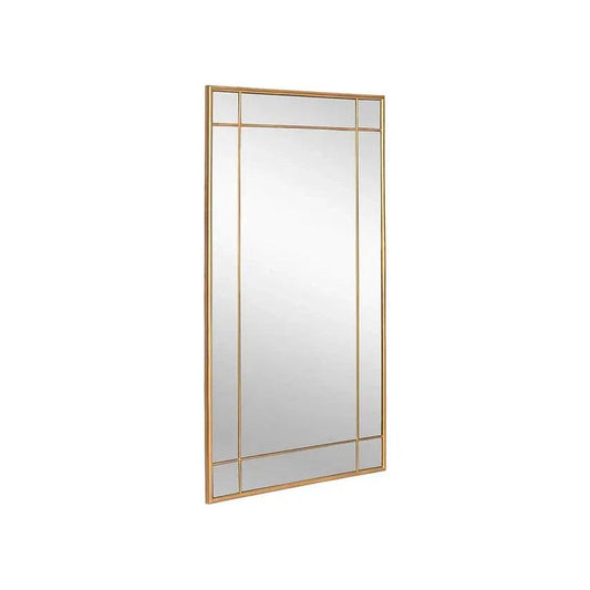 Pasadena Floor Mirror - Brass With Iron-Floor Mirrors-SUNPAN-LOOMLAN