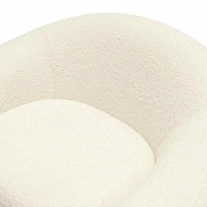 Swivel Chair Boucle Textured Arms & Back - LOOMLAN - Diamond Sofa - Club Chairs