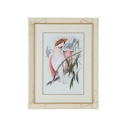 Pastel Parrots Giclee Printed Artwork-Framed Wall Art-Chelsea House-Parrots I-LOOMLAN