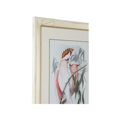 Pastel Parrots Giclee Printed Artwork-Framed Wall Art-Chelsea House-LOOMLAN
