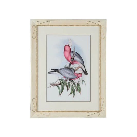 Pastel Parrots Giclee Printed Artwork-Framed Wall Art-Chelsea House-Parrots II-LOOMLAN