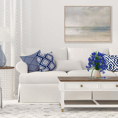 Pastel Seascape III Wood Framed Wall Art